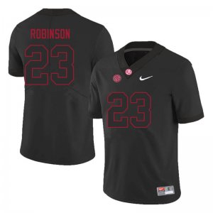 NCAA Men's Alabama Crimson Tide #23 Jahquez Robinson Stitched College 2021 Nike Authentic Black Football Jersey TJ17F23YC